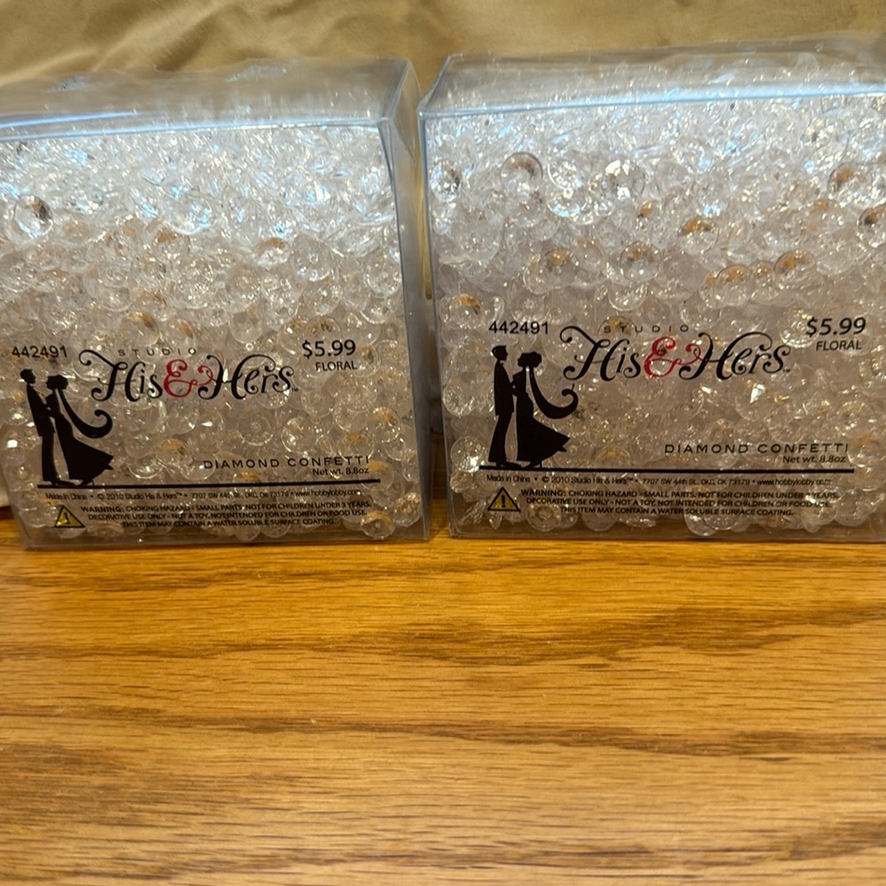 NIB 2 boxes diamond scatter crystals